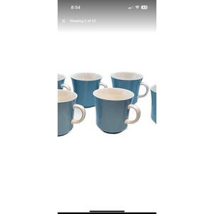Mikasa Cera Stone MAGGI BLUE & WHITE Coffee MUG CUPS